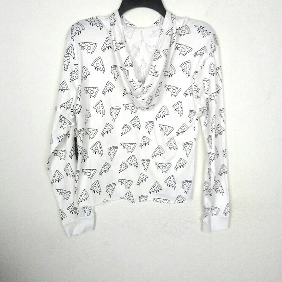 3/30 NWT PIZZA Long Sleeved Hoodie Tee Shirt Size L - Picture 2 of 6